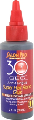  SALON PRO 30-Sec Anti-Fungus Super Hair Bond Glue, 2 fl.oz.