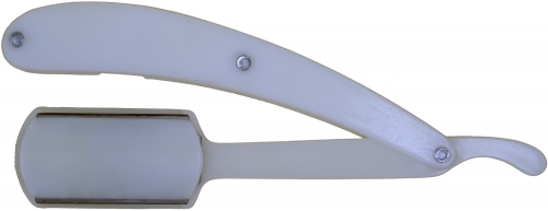  Plastic Straight Razor with "Dorco" Double-Sided Blade