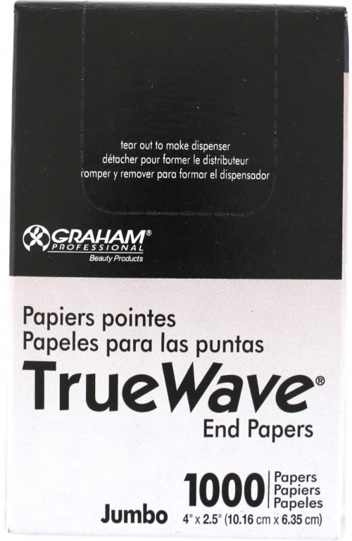  TrueWave End Papers- (Jumbo) 2.5" x 4" (1000pcs)