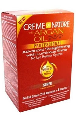 Creme of Nature Argan Oil Relaxer Twin Kit - Super- For 