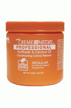 Creme of Nature Sunflower&Coconut Creme Relaxer Jar (Regular)