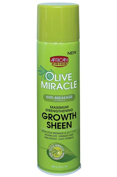 African Pride Olive Miracle Growth Sheen 