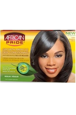 African Pride Olive Miracle No-Lye Relaxer Kit (Reg)