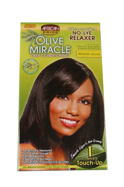 African Pride Olive Miracle 1 Touch Up Relaxer Kit[Reg]