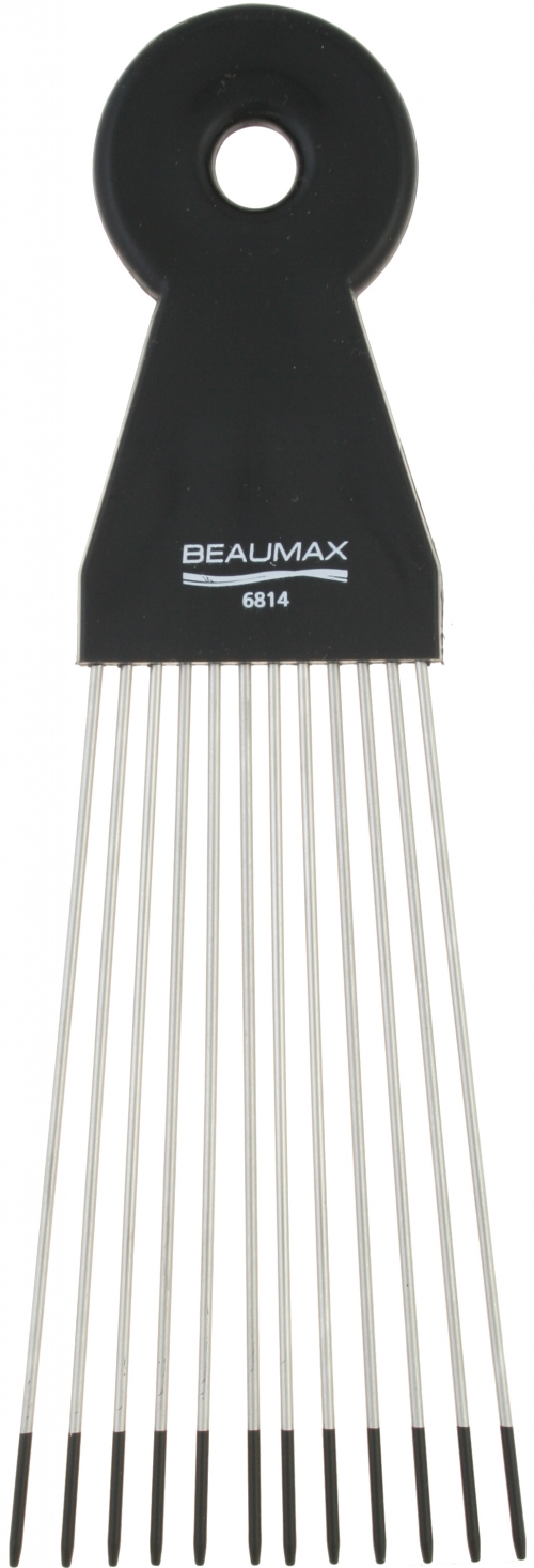  Long Fan Shaped Metal Afro Pik