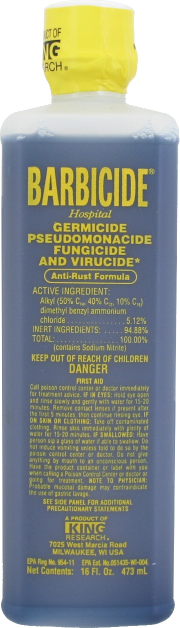  Barbicide Disinfectant Solutions (16oz/473ml)