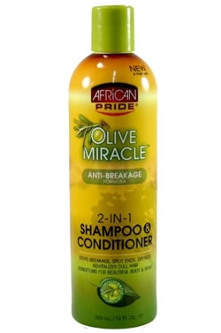 African Pride Olive Miracle 2 in 1 Shampoo & Conditioner
