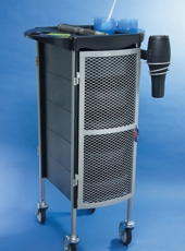  Trolley - Plastic Side Panels w/ Lockable Metal Mesh Doors
